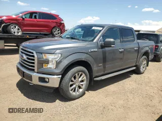 2016 Ford F-150 XLT with VIN 1FTEW1EP1GKE91760, listed as a Copart auction lot 62711215 with 95,541 mi miles and Salvage title. Bid and sale history available at DreamBid. Image 1.