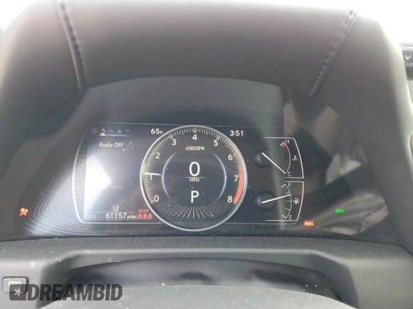 2019 Lexus ES 350 with VIN 58ABZ1B10KU020498, listed as a Copart auction lot 51284535 with 61,157 mi miles and Salvage Title. Bid and sale history available at DreamBid. Image 9.