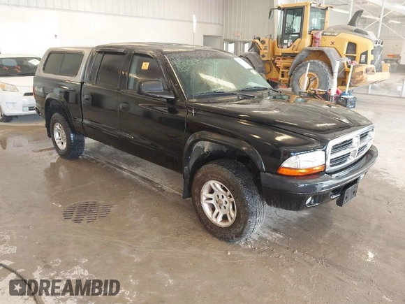 2004 Dodge Dakota Sport with VIN 1D7HG38N24S501391, listed as a IAAI auction lot 41736751 with 213,299 mi miles and . Bid and sale history available at carsss.com. Image 1.