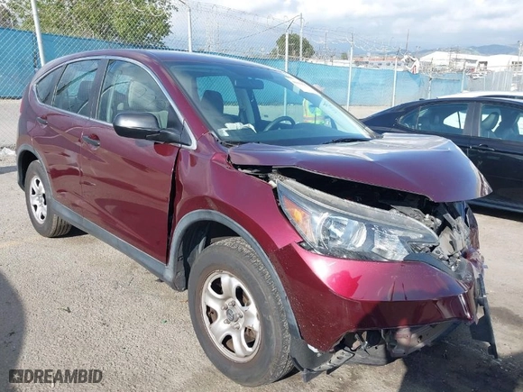 2014 Honda CR-V LX with VIN 5J6RM3H3XEL015973, listed as a IAAI auction lot 41914662 with 49,002 mi miles. Bid and sale history available at carsss.com. Image 1.