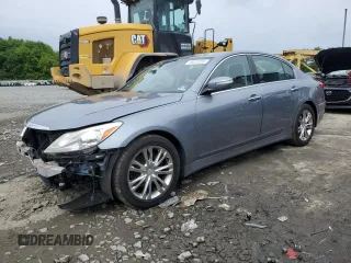 2014 Hyundai Genesis 3.8L z VIN KMHGC4DD3EU264531, wystawiony jako Copart lot #58475235 z przebiegiem 215 665 mil mil oraz Szkoda całkowita • Salvage title. Historia ofert i sprzedaży dostępna na DreamBid. Obrazek 1.