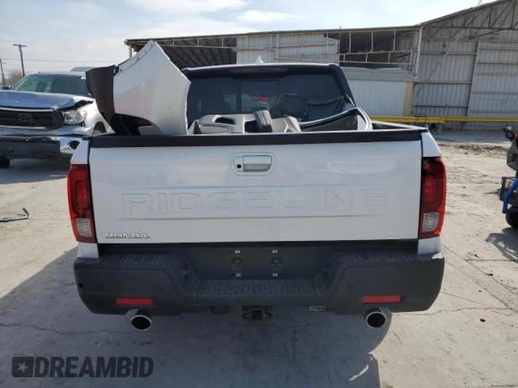 2024 Honda Ridgeline Black Edition with VIN 5FPYK3F80RB002574, listed as a Copart auction lot 45988975 with 3,682 mi miles and Salvage title. Bid and sale history available at DreamBid. Image 6.