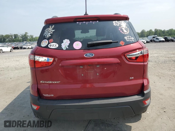 2021 Ford EcoSport SE z VIN MAJ3S2GE4MC453374, wystawiony jako Copart lot #60273325 z przebiegiem 27 884 mil mil oraz Szkoda całkowita • Salvage title. Historia ofert i sprzedaży dostępna na DreamBid. Obrazek 6.