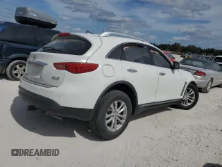 2013 Infiniti FX with VIN JN8CS1MW3DM175132, listed as a Copart auction lot 76881024 with Not Provided miles and Salvage Title. Bid and sale history available at DreamBid. Image 3.