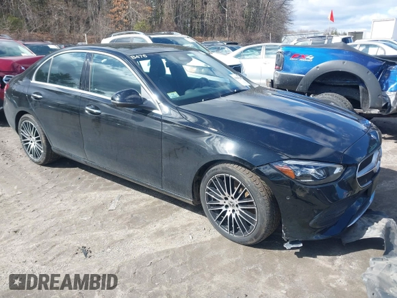 2025 Mercedes-Benz C 300 with VIN W1KAF4HB5SR241590, listed as a IAAI auction lot 41654082 with 4,297 mi miles and . Bid and sale history available at DreamBid. Image 1.