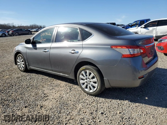 2015 Nissan Sentra S with VIN 3N1AB7AP1FY291502, listed as a Copart auction lot 49325495 with 168,430 mi miles and Clean Title. Bid and sale history available at carsss.com. Image 2.