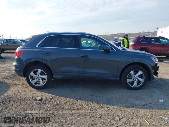 2020 Audi Q3 Premium with VIN WA1AECF37L1071150, listed as a IAAI auction lot 41698945 with 47,821 mi miles. Bid and sale history available at carsss.com. Image 12.