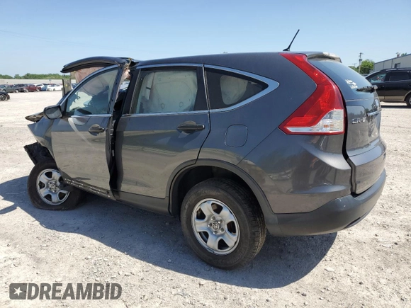2013 Honda CR-V LX with VIN 5J6RM3H30DL000736, listed as a Copart auction lot 61346285 with Not provided miles and Non repairable. Bid and sale history available at DreamBid. Image 2.