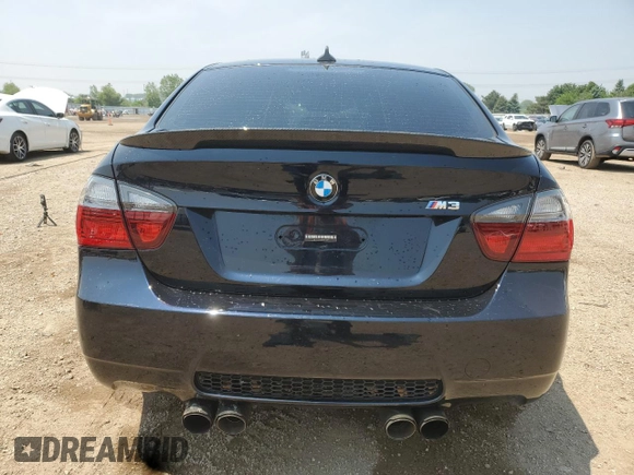 2008 BMW 3 Series M3 with VIN WBSVA93568E215887, listed as a Copart auction lot 59810545 with 166,843 mi miles and Salvage title. Bid and sale history available at DreamBid. Image 6.
