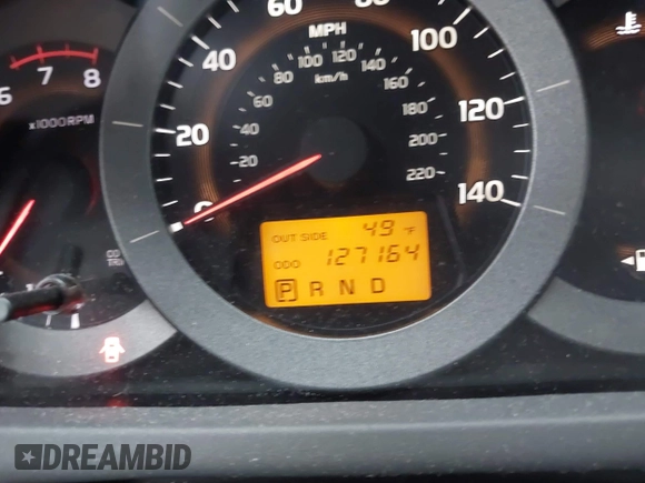 2008 Toyota RAV4 with VIN JTMBD33V786076474, listed as a IAAI auction lot 41737663 with 127,164 mi miles. Bid and sale history available at carsss.com. Image 7.