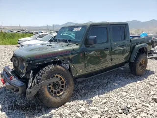 2023 Jeep Gladiator Rubicon with VIN 1C6JJTBM8PL515539, listed as a Copart auction lot 61076725 with 21,434 mi miles and Salvage title. Bid and sale history available at DreamBid. Image 1.