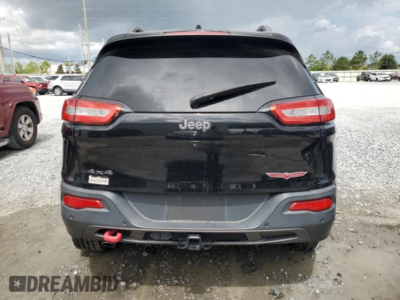 2018 Jeep Cherokee Trailhawk with VIN 1C4PJMBB0JD500672, listed as a Copart auction lot 63207915 with 72,954 mi miles and Salvage title. Bid and sale history available at DreamBid. Image 6.