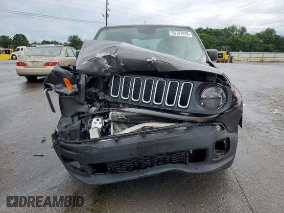 2017 Jeep Renegade Sport z VIN ZACCJAAB0HPF50756, wystawiony jako Copart lot #60187925 z przebiegiem 145 377 mil mil oraz Szkoda całkowita • Salvage title. Historia ofert i sprzedaży dostępna na DreamBid. Obrazek 5.