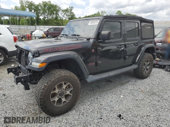 2018 Jeep Wrangler Unlimited Rubicon with VIN 1C4HJXFG8JW232955, listed as a Copart auction lot 49898225 with 22,717 mi miles and Salvage title. Bid and sale history available at DreamBid. Image 1.