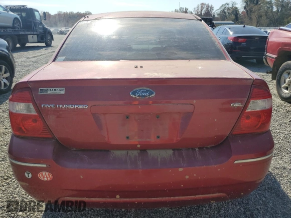 2006 Ford Five Hundred SEL with VIN 1FAHP241X6G157330, listed as a Copart auction lot 78187144 with 0 mi miles and Non Repairable. Bid and sale history available at carsss.com. Image 6.