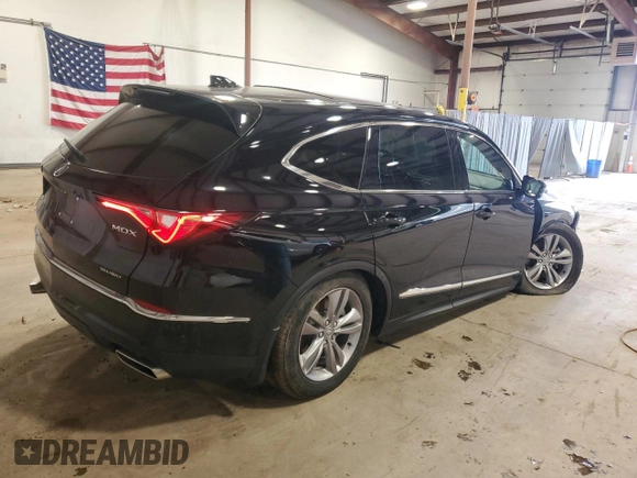 2023 Acura MDX with VIN 5J8YE1H37PL018059, listed as a Copart auction lot 45511545 with 30,851 mi miles and Salvage Title. Bid and sale history available at carsss.com. Image 3.