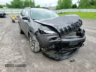 2018 Jeep Cherokee Latitude Tech Connect with VIN 1C4PJMCX8JD588624, listed as a Copart auction lot 59873355 with 108,896 mi miles and Salvage title. Bid and sale history available at DreamBid. Image 15.