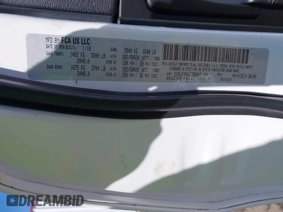 2018 Jeep Grand Cherokee Altitude with VIN 1C4RJFAG0JC296947, listed as a IAAI auction lot 42034656 with 93,979 mi miles and . Bid and sale history available at DreamBid. Image 9.