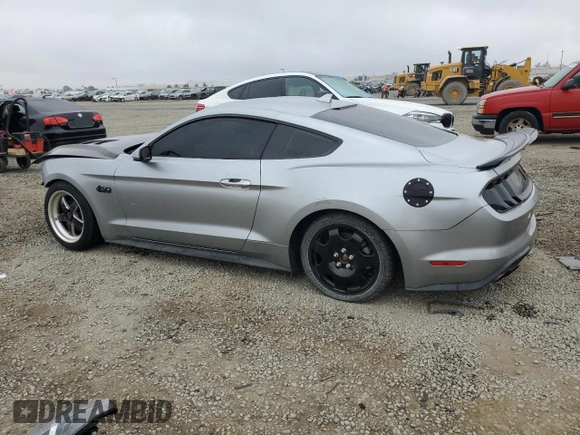 2022 Ford Mustang GT with VIN 1FA6P8CF9N5100621, listed as a Copart auction lot 57861795 with 51,683 mi miles and Salvage title. Bid and sale history available at DreamBid. Image 2.