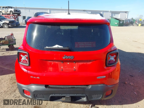 2015 Jeep Renegade Latitude with VIN ZACCJBBT0FPB72766, listed as a IAAI auction lot 41260398 with 126,270 mi miles and . Bid and sale history available at DreamBid. Image 16.
