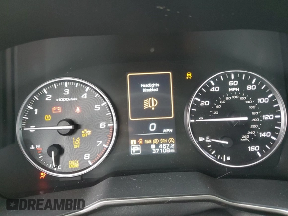 2023 Subaru Outback Touring with VIN 4S4BTAPCXP3135223, listed as a Copart auction lot 48505665 with 37,108 mi miles and Salvage title. Bid and sale history available at DreamBid. Image 9.
