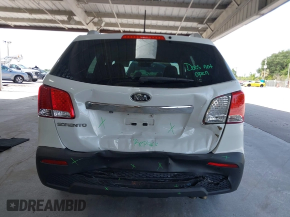 2013 Kia Sorento LX with VIN 5XYKT3A69DG370190, listed as a IAAI auction lot 42456161 with 170,196 mi miles and . Bid and sale history available at DreamBid. Image 16.