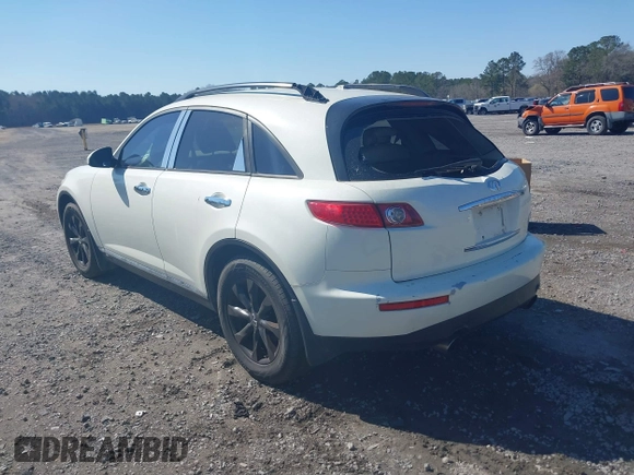 2006 Infiniti FX with VIN JNRAS08U76X100523, listed as a IAAI auction lot 41789613 with 180,641 mi miles. Bid and sale history available at carsss.com. Image 3.