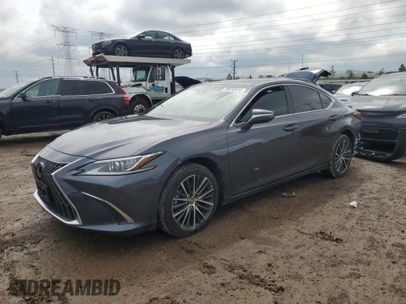 2022 Lexus ES 250 with VIN 58AD11D13NU009089, listed as a Copart auction lot 59532615 with 43,248 mi miles and Salvage title. Bid and sale history available at DreamBid. Image 1.