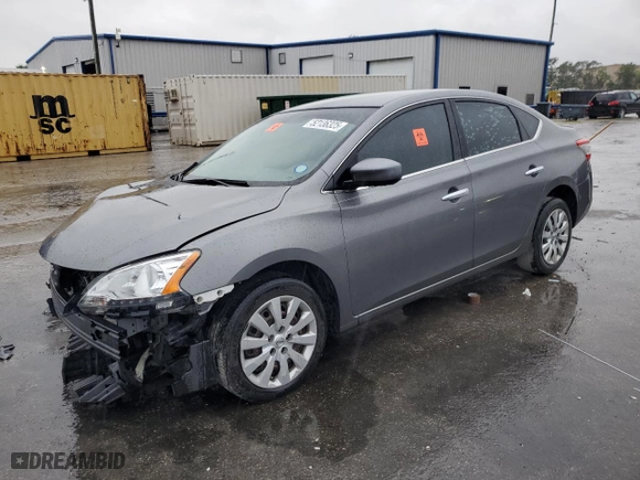 2015 Nissan Sentra S with VIN 3N1AB7AP9FY352188, listed as a Copart auction lot 52136325 with 95,444 mi miles and Salvage Title. Bid and sale history available at carsss.com. Image 1.
