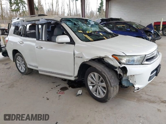 2011 Toyota Highlander Hybrid Limited with VIN JTEDC3EH5B2001611, listed as a IAAI auction lot 41851942 with 1 mi miles. Bid and sale history available at carsss.com. Image 1.