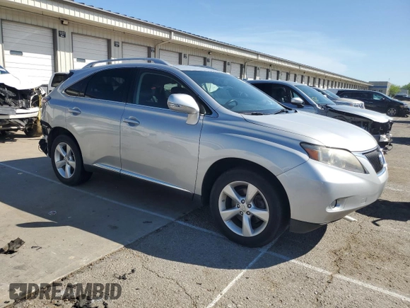 2010 Lexus RX 350 with VIN 2T2ZK1BA9AC020456, listed as a Copart auction lot 54842555 with 193,716 mi miles and Salvage Title. Bid and sale history available at DreamBid. Image 4.