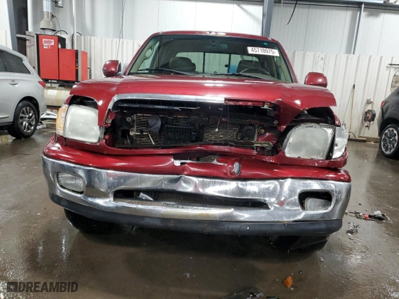 2001 Toyota Tundra Ltd with VIN 5TBBT48181S203438, listed as a Copart auction lot 45710975 with 233,909 mi miles and Salvage Title. Bid and sale history available at carsss.com. Image 5.