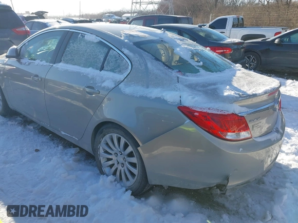 2011 Buick Regal CXL RL3 with VIN W04GR5EC5B1014102, listed as a IAAI auction lot 41318888 with 78,177 mi miles and . Bid and sale history available at DreamBid. Image 3.