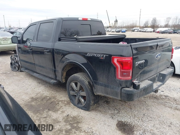 2017 Ford F-150 XL with VIN 1FTEW1EF3HFC22399, listed as a IAAI auction lot 41509258 with 77,948 mi miles. Bid and sale history available at carsss.com. Image 3.