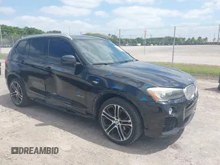 2017 BMW X3 sDrive28i with VIN 5UXWZ7C52H0U46905, listed as a IAAI auction lot 42080648 with 105,989 mi miles. Bid and sale history available at carsss.com. Image 1.