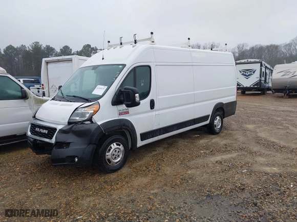 2019 Ram ProMaster Cargo Van with VIN 3C6URVJG7KE543895, listed as a IAAI auction lot 41524135 with 93,150 mi miles. Bid and sale history available at carsss.com. Image 17.