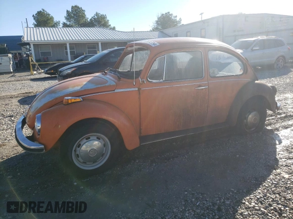 1973 Volkswagen Beetle with VIN 1332919096, listed as a Copart auction lot 81315254 with 53,111 mi miles and Salvage Title. Bid and sale history available at DreamBid. Image 1.