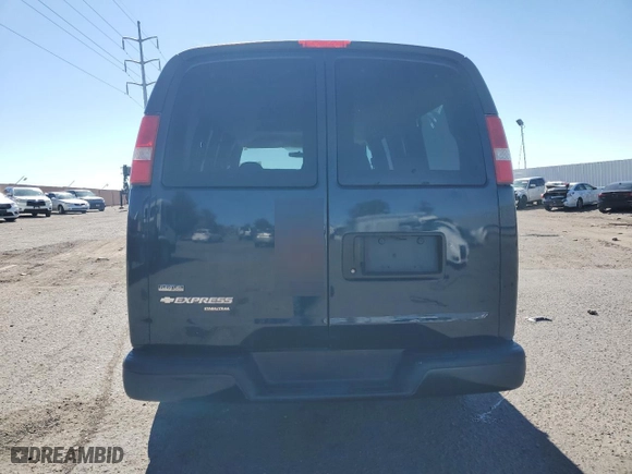 2010 Chevrolet Express Passenger LS with VIN 1GNUGBD41A1161725, listed as a Copart auction lot 76292724 with 99,850 mi miles and Salvage Title. Bid and sale history available at carsss.com. Image 6.