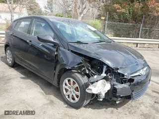 2013 Hyundai Accent GL with VIN KMHCT5AE9DU084356, listed as a IAAI auction lot 41817130 with 114,455 mi miles. Bid and sale history available at carsss.com. Image 1.