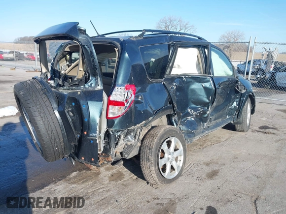 2010 Toyota RAV4 Ltd with VIN JTMDF4DV1A5030948, listed as a IAAI auction lot 41773340 with 165,859 mi miles. Bid and sale history available at carsss.com. Image 4.