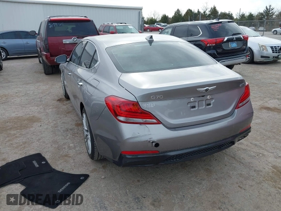 2021 Genesis G70 2.0T with VIN KMTG64LA9MU073635, listed as a IAAI auction lot 41829019 with 47,186 mi miles and . Bid and sale history available at DreamBid. Image 3.