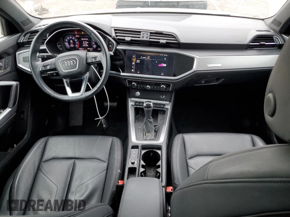 2019 Audi Q3 Premium Plus with VIN WA1BECF39K1079706, listed as a Copart auction lot 43796845 with 33,521 mi miles and Salvage Title. Bid and sale history available at carsss.com. Image 8.