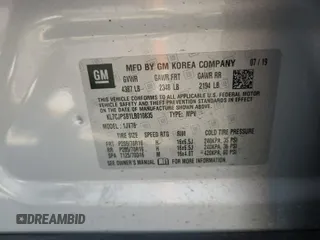 2020 Chevrolet Trax LT с VIN KL7CJPSB1LB010835, выставлен на аукционе IAAI как лот 42832682 с пробегом 51 060 миль миль и . История ставок и продаж доступна на DreamBid. Изображение 22.