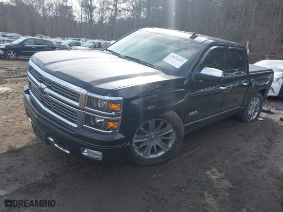 2015 Chevrolet Silverado 1500 High Country with VIN 3GCUKTEC3FG506216, listed as a IAAI auction lot 41672433 with 77,653 mi miles. Bid and sale history available at carsss.com. Image 17.