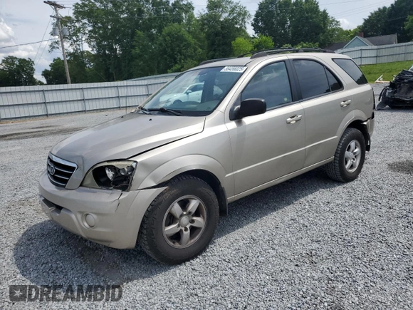 2007 Kia Sorento LX with VIN KNDJD736X75717813, listed as a Copart auction lot 56456025 with 145,722 mi miles and Salvage title. Bid and sale history available at DreamBid. Image 1.