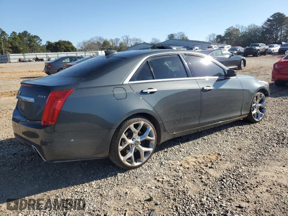 2017 Cadillac CTS Sedan Luxury RWD with VIN 1G6AR5SX8H0128521, listed as a Copart auction lot 48345805 with 107,281 mi miles and Salvage Title. Bid and sale history available at carsss.com. Image 3.