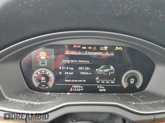 2023 Audi Q5 S line Prestige with VIN WA1FAAFY0P2074280, listed as a Copart auction lot 51370845 with 16,504 mi miles and Clean title. Bid and sale history available at DreamBid. Image 9.