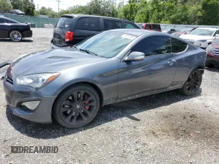 2015 Hyundai Genesis Coupe 3.8L Base with VIN KMHHU6KJ9FU130503, listed as a Copart auction lot 62912895 with 94,411 mi miles and Salvage title. Bid and sale history available at DreamBid. Image 1.