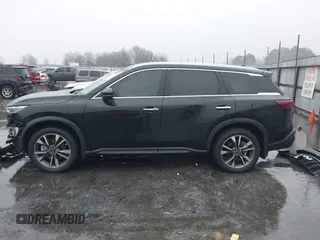 2023 Infiniti QX60 Luxe with VIN 5N1DL1FR1PC354800, listed as a IAAI auction lot 41459926 with 29,190 mi miles and . Bid and sale history available at DreamBid. Image 15.