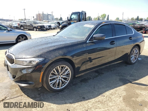 2024 BMW 3 Series 330i with VIN 3MW69FF06R8E43540, listed as a Copart auction lot 46047695 with 8,352 mi miles and Salvage Title. Bid and sale history available at carsss.com. Image 1.